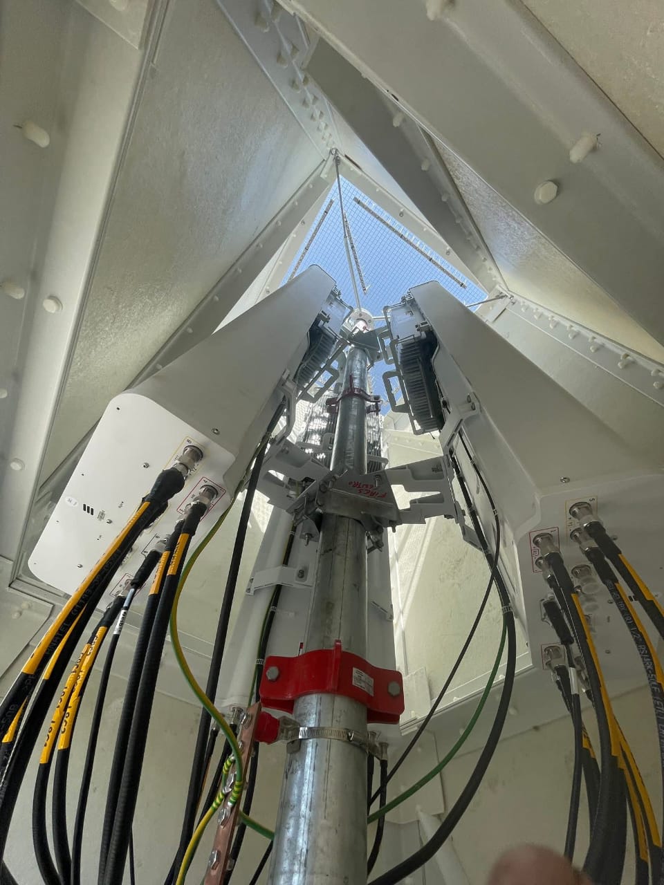 Sector installation on existing Telecommunication mast